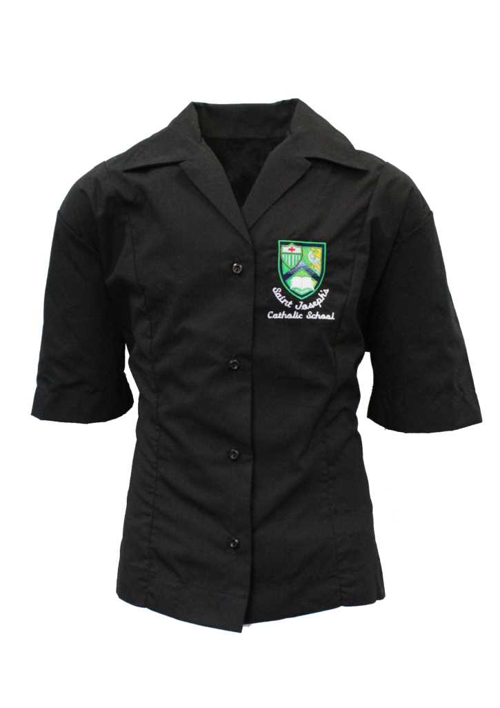 St Joseph's Upper Hutt Blouse Black